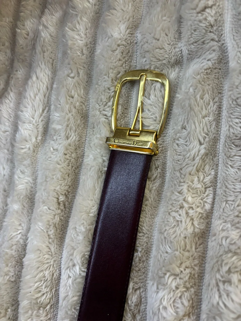 Unisex Dior Belt Reversible Brown/Black